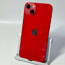 1円~【初期化済】Apple iPhone 14 Plus 256GB (PRODUCT) RED MQ4P3J/A SIMフリー ACロック解除済み バッテリー最大容量88% GK-70122_画像1