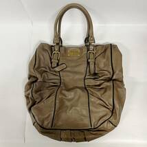 1円~【レディース用】マルニ MARNI レザー 革製 ハンドバッグ ブラウン 茶色 イタリア製 YT_画像2