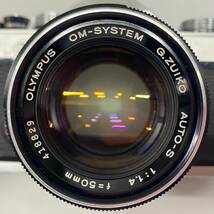 1円~【動作未確認】オリンパス OLYMPUS OM-1 OM-SYSTEM G.ZUIKO AUTO-S 1:1.4 f=50mm 一眼レフ フィルムカメラ 単焦点レンズ G122952_画像4