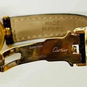 1円~【実動】カルティエ Cartier マストヴァンドーム 1851 クォーツ レディース腕時計 ホワイト文字盤 ラウンド SV925 純正ベルト G142816の画像7