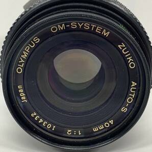 1円~【動作未確認】オリンパス OLYMPUS OM-SYSTEM ZUIKO AUTO-S 40mm 1:2 一眼カメラ用 単焦点レンズ L39 レンズフィルター付き G153042の画像2