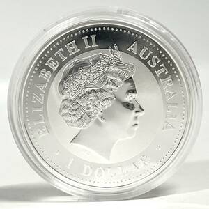 1円~【コレクター放出品】オーストラリア 2004年 カワセミ 1オンス 1ドル 銀貨 純銀 999 SILVER 量目約31.8g エリザベス2世 コイン G180231