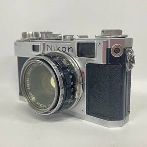 1円~【空シャッターOK】ニコン Nikon S2 W-NIKKOR・C 1:1.8 f=3.5cm レンジファインダーカメラ 単焦点レンズ レンズフィルター付き G123129