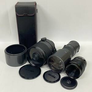 1円~【セット売り】シグマ SIGMA-XQ MULTI-COATED 1:2.8 f=55mm MIRROR-TELEPHOTO 1:8 f=600mm 1:5.6 f=400mm 一眼カメラ用 レンズ G115861