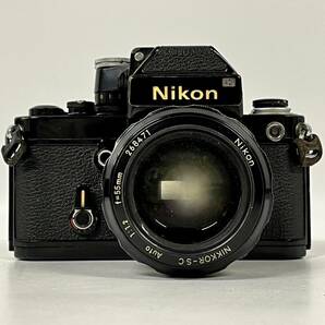 1円~【動作未確認】ニコン Nikon F2 フォトミック NIKKOR-S・C Auto 1:1.2 f=55mm 一眼レフ フィルムカメラ 単焦点レンズ 付属品有 G102172の画像2