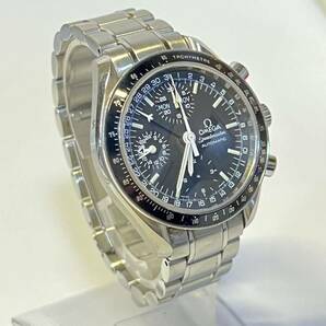 1円~【稼働品】OH済み OMEGA Speedmaster オメガ スピードマスター マーク40 コスモス Cal.1151 Ref.175.0084 トリプルカレンダー 自動巻きの画像4