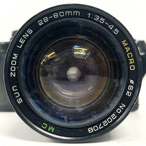 1円~【セット売り】ニコン Nikon EM EL NIKKOR-S・C Auto 1:1.4 f=50mm SUN ZOOM LENS 28-80mm 1:3.5-4.5 MACRO 一眼カメラ レンズ G142446の画像3