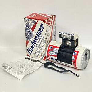 1円~【動作未確認】バドワイザー Budweiser ビール缶型 ノベルティカメラ フィルムカメラ コンパクトカメラ 箱付き G132202