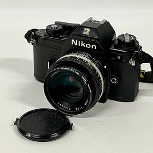 1円~【動作未確認】ニコン Nikon EM NIKKOR 50mm 1:1.8 一眼レフ フィルムカメラ 単焦点レンズ 標準レンズ 付属品あり G180515