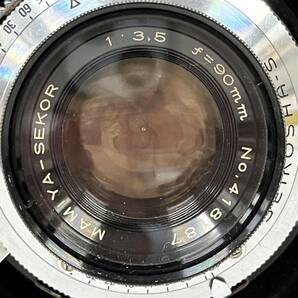1円~【動作未確認】マミヤ MAMIYA 中判 カメラ フィルムカメラ SEKOR 1:3.5 f=90mm 1:6.3 f=50mm 1:5.6 f=150mm 単焦点レンズ 付属品ありの画像2