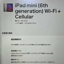 1円~【初期化済み】Apple iPad mini 第6世代 8.3インチ Liquid Retinaディスプレイ Wi-Fi + Cellularモデル スターライト MK8H3JA 256GB_画像9