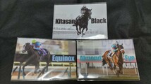 イクイノックス キタサンブラック アーモンドアイ クリアファイル A6サイズ 3枚セット 競馬 JRA_画像1