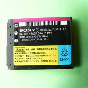 ■NP-FT1..SONY 純正充電池 まだまだ立派に使える中古.美品■.の画像4