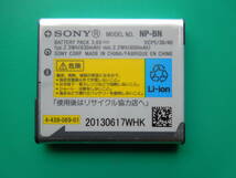 ◆NP-BN SONY 純正充電池. 立派に使える中古.美品 !◆.。_画像6