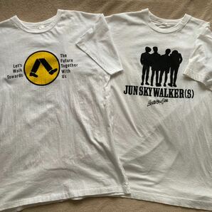 【2枚セット】ジュンスカ ツアーTシャツ 半袖 歩いていこう レッツゴー4匹 JUN SKY WALKER(S) サイズLの画像1