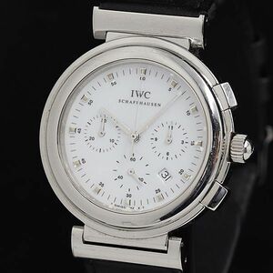 1円 稼働 良品 IWC アクアタイマー QZ 白文字盤 IW372801 クロノ メンズ腕時計 OGH 5398800 3NBT