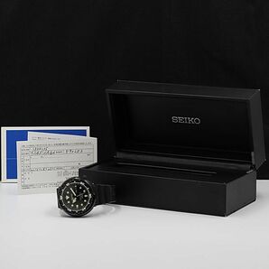 1円 保/箱付 稼働 良品 セイコー マリンマスター 7C46-0AG0 300ｍ ブラック文字盤 デイデイト QZ メンズ腕時計 NSY 0037400 3ERTの画像5