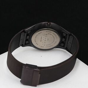 1円 稼働 良品 スカーゲン QZ 342XLTMD ブラウン文字盤 デイト メンズ腕時計 TCY 7726000 3GTGの画像4