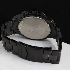 1円 エンジェルクローバー BM46 QZ 黒文字盤 デイト クロノグラフ メンズ腕時計 KTR 2145000 3ETYの画像4