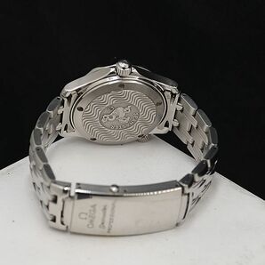 1円 オメガ AT シーマスター ネイビー文字盤 デイト メンズ腕時計 TCY0034210の画像4