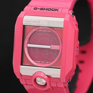 1円 稼働 カシオ G-SHOCK ショックレジスト QZG-8100L デジタル文字盤 ピンク レディース腕時計 KMR 6406000 4MGY