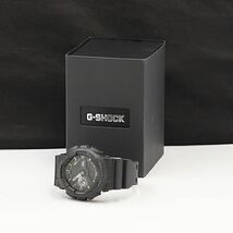 1円 箱付 稼働 良品 カシオ QZ GA-110 黒文字盤 スモセコ デジタル文字盤 メンズ腕時計 TCY 2147000 4NBG1_画像5