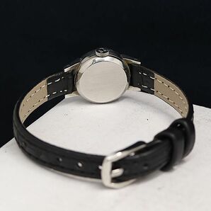 1円 稼動 良品 手巻き オメガ デビル カットガラス シルバー文字盤 レディース腕時計 OKZ 2147000 4NBG1の画像4