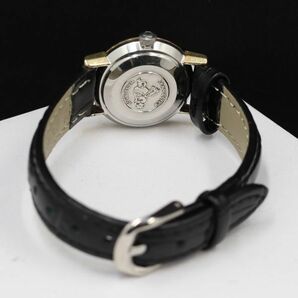 1円 稼働 オメガ シーマスター デビル 手巻き ゴールド文字盤 レディース腕時計 TKD 2147000 4NBG1の画像4