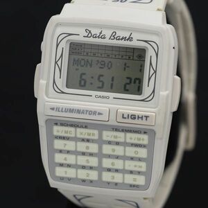 1円 稼動 QZ 良品 カシオ データバンク DBC-63 デジタル文字盤 メンズ腕時計 KRK 6406000 4MGY
