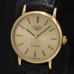 1 иен QZ Longines 19473962 Gold циферблат женский KRK наручные часы 6406000 4MGY