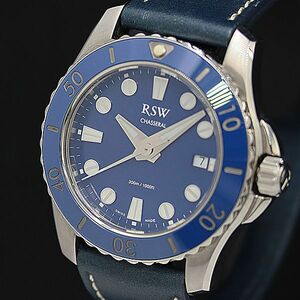 1 jpy operation superior article a-rues Dub ryuQZ 9425 blue face Date men's wristwatch TCY2147000 4NBG1