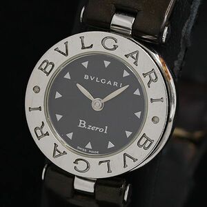 1円 稼動 ブルガリ BZ22S ビーゼロワン ブラック文字盤 QZ メンズ腕時計 SGN 2597100 4GTT