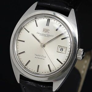 1円 稼動 IWC シャフハウゼン ヨットクラブ AT/自動巻 シルバー文字盤 デイト メンズ腕時計 OGI 2594900 4ANT -010