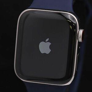1円 箱付 アップル アップルウォッチ シリーズ6 44ｍｍ 純正ベルト 充電器付 充電式 メンズ腕時計 KMR 6857400 4SGT