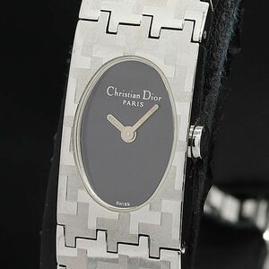 1 иен работа Christian Dior SS QZD70-100 черный циферблат браслет часы женские наручные часы KMR 2102100 4ANT