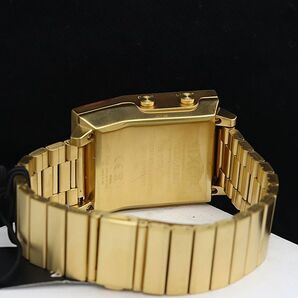 1円 稼働 未使用品 箱/コマ2/充電器付 定価約25,500円 ニクソン 充電式 A1266 000 ドークトゥー ゴールド メンズ腕時計 SGN 2000000 NSKの画像4