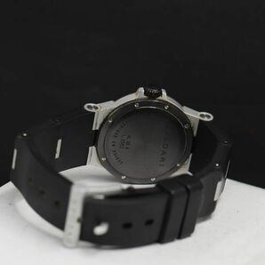1円 稼働 良品 ブルガリ アルミニウム AL32A L3582 AL QZ シルバー文字盤 デイト メンズ腕時計 KRK 0970200 4NBTの画像4