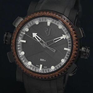 1 jpy operation superior article AT box / guarantee attaching RJ romance *je ROME Thai tanik Octopus RJTAUDI001 gray face men's wristwatch OKZ 0403810 4ANT