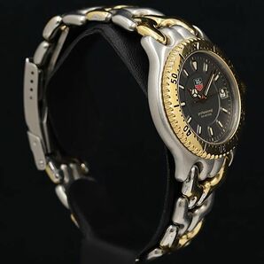1円 稼働 良品 タグホイヤー QZ プロフェッショナル 200m WG1220-KO デイト グレー文字盤 ボーイズ/メンズ腕時計 OKZ 5996100 4APTの画像2
