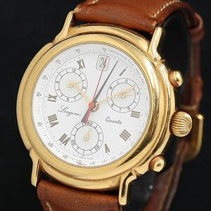 1 иен работа с ящиком Longines QZ Grand Classic 7174smoseko хронограф белый циферблат мужские наручные часы YUM 0014300