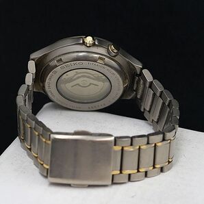 1円 キネティック AGS セイコー スピリット 5M43-0B50 チタン 裏スケ シルバー文字盤 デイデイト メンズ腕時計 OKZ 5511000 4PRTの画像4