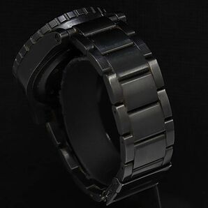 1円 稼働 良品 ニクソン THE48-20 QZ ブラック文字盤 200m クロノグラフ メンズ腕時計 DOI 2756000 4BJYの画像3