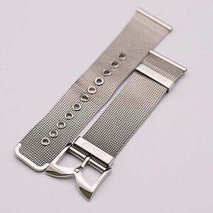 1 jpy superior article GaGa Milano original belt silver color 23mm for men's wristwatch for NSY 2000000 NSK