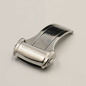 1円 良品 ハミルトン 純正Dバックル SS シルバーカラー 23ｍｍ メンズ腕時計 KMR 2000000 NSKの画像1