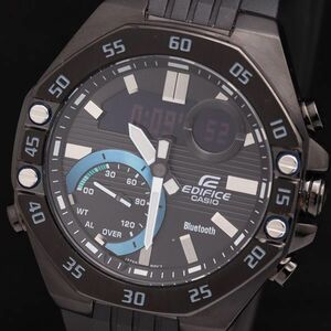 1 иен гарантия / с ящиком хорошая вещь работа Casio Edifice ECB-10 QZ Digi-Ana циферблат мужские наручные часы TKD 2519000 4ANT