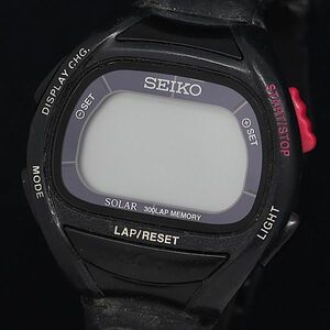 1円 ソーラー セイコー S680-00A0 300LAP メモリー デジタル文字盤 メンズ腕時計 OKZ 6054000 4ETY