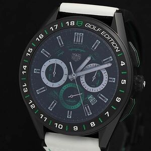 1 jpy guarantee / box /. attaching operation beautiful goods TAG Heuer connector ktedo Golf edition EB0206 smart watch men's wristwatch OGH 0158400 3BGT