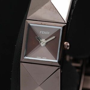 1 иен работа Fendi QZ 012-565 квадратное wine red красный циферблат браслет часы женские наручные часы KMR 3797000 4NBG2