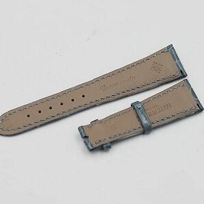 1円 美品 パテックフィリップ 純正ベルト ブルーカラー 19ｍｍ用 メンズ腕時計用 TCY 3797000 4NBG2の画像2