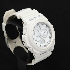 1円 稼働 良品 カシオ QZ Ｇショック GA-150 白文字盤 デジタルスモセコ ラウンド メンズ腕時計 TCY0572000 4ERTの画像2